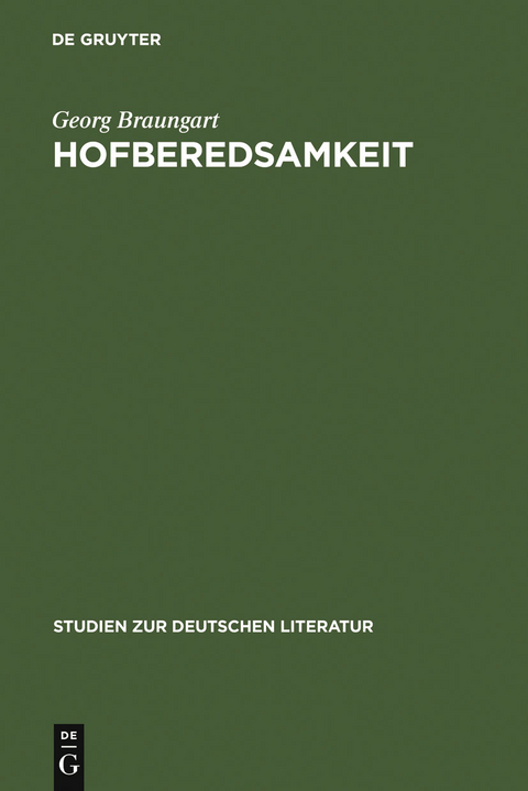 Hofberedsamkeit - Georg Braungart