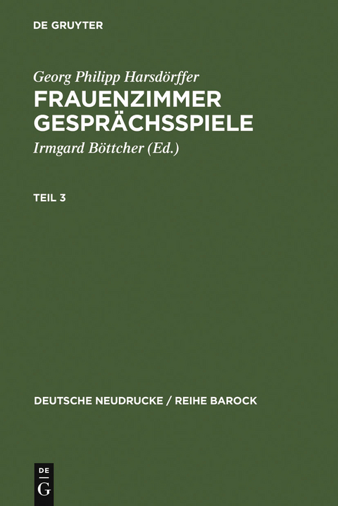 Frauenzimmer Gesprächsspiele Teil 3 - 