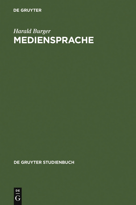 Mediensprache - Harald Burger