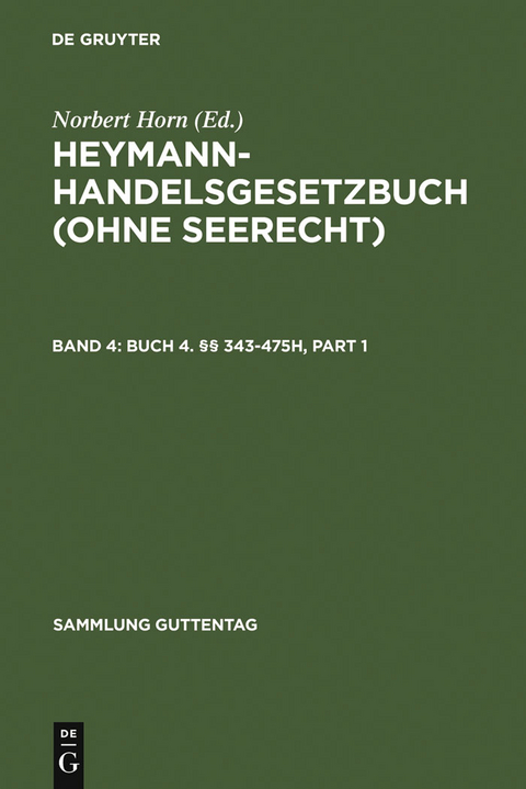 Buch 4. §§ 343-475h - 