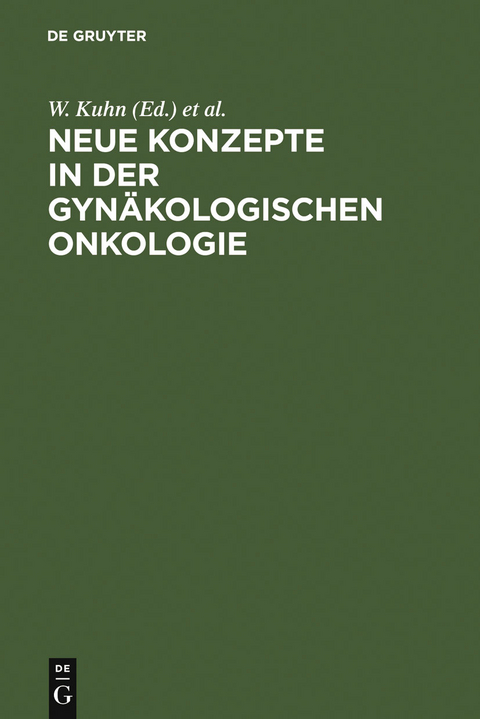 Neue Konzepte in der gynäkologischen Onkologie - 