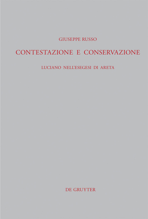 Contestazione e conservazione - Giuseppe Russo