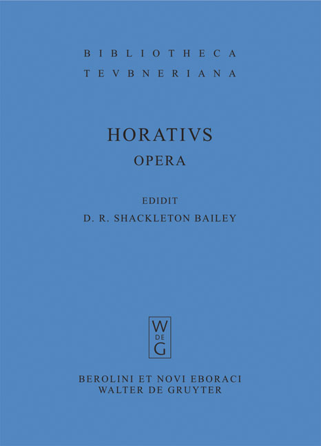 Opera - Quintus Horatius Flaccus