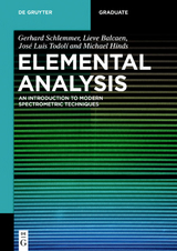 Elemental Analysis - Gerhard Schlemmer, Lieve Balcaen, José Luis Todolí, Michael W. Hinds