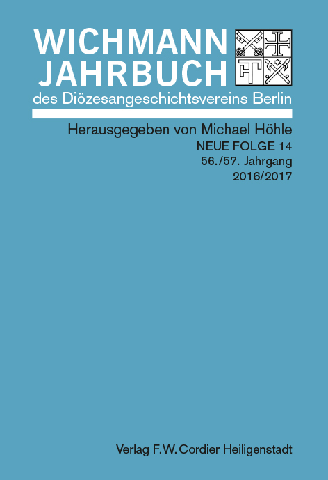 Wichmann-Jahrbuch des Diözesangeschichtsvereins Berlin - 