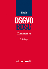 BDSG/DSGVO - Thomas Becker, Patrick von Braunmühl, Axel Freiherr von dem Bussche, Jan-Michael Grages, Nils Hullen, Valerian Jenny, Wulf Kamlah, Niclas Krohm, Michael Kuhnke, Kai-Uwe Plath, Jan Dirk Roggenkamp, Lutz Schreiber, Katrin Stamer, Jörn Wittmann