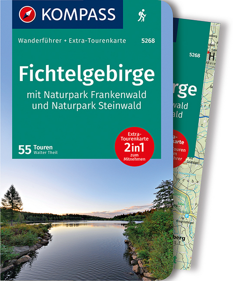 KOMPASS Wanderführer Fichtelgebirge mit Naturpark Frankenwald und Naturpark Steinwald - Walter Theil