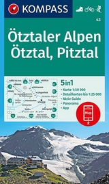 KOMPASS Wanderkarte Ötztaler Alpen, Ötztal, Pitztal - KOMPASS-Karten GmbH