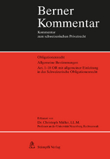 Berner Kommentar: Obligationenrecht - Christoph Müller