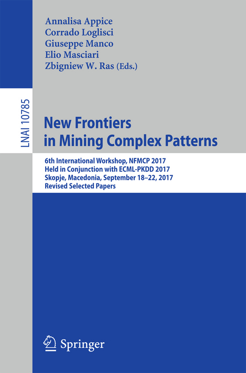 New Frontiers in Mining Complex Patterns - 