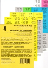 STEUERERLASSE Dürckheim-Griffregister Nr. 1453 (2018/57.EL) mit Stichworten - Glaubitz, Thorsten; Dürckheim, Constantin von; Saradjuk, Johannes