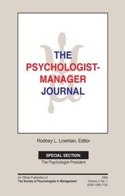 Psychologist-Manager Journal - 