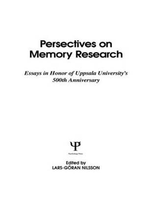 Perspectives on Memory Research - 