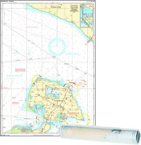 Einzelkarte Fehmarn – Fehmarnbelt, Fehmarnsund, Ansteuerung Heiligenhafen