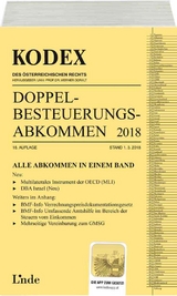 KODEX Doppelbesteuerungsabkommen 2018 - Herdin-Winter, Judith; Schmidjell-Dommes, Sabine; Doralt, Werner