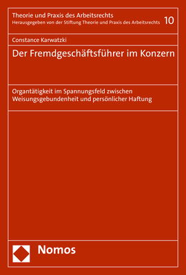 Der Fremdgeschäftsführer im Konzern - Constance Karwatzki