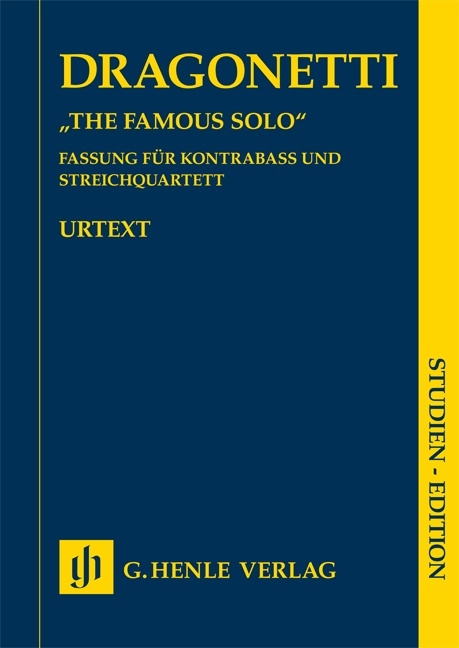 Domenico Dragonetti - "The Famous Solo" für Kontrabass und Orchester - 