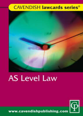 Cavendish: AS Level Lawcard -  Routledge-Cavendish