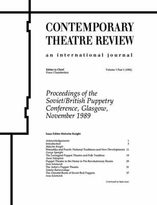 Proceedings of the Soviet/British Puppetry Conference -  Malcolm Knight