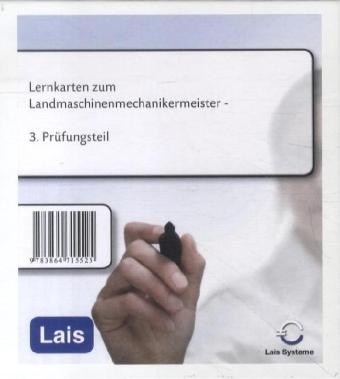 Lernkarten zum Landmaschinenmechanikermeister -  Hrsg. Sarastro GmbH