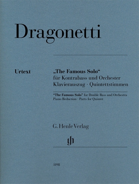 Domenico Dragonetti - "The Famous Solo" für Kontrabass und Orchester - 