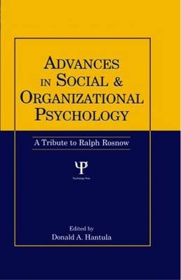 Advances in Social and Organizational Psychology - 