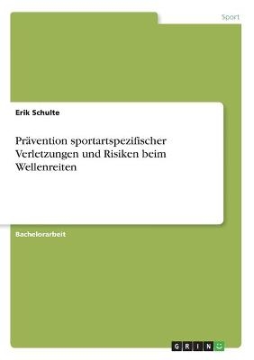 Prävention sportartspezifischer Verletzungen und Risiken beim Wellenreiten - Erik Schulte