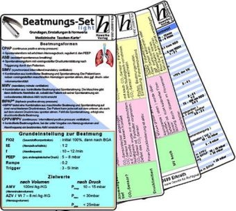 Beatmungs-Karten-Set - für Einsteiger - Medizinische Taschen-Karte