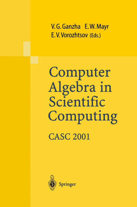 Computer Algebra in Scientific Computing CASC 2001 - 