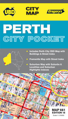 Perth City Pocket Map 661