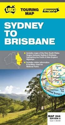 Sydney to Brisbane Map 244 -  UBD-GREGORYS