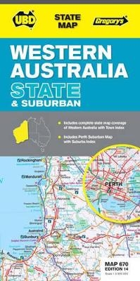 Western Australia State & Suburban Map 670 14th ed -  UBD Gregory's