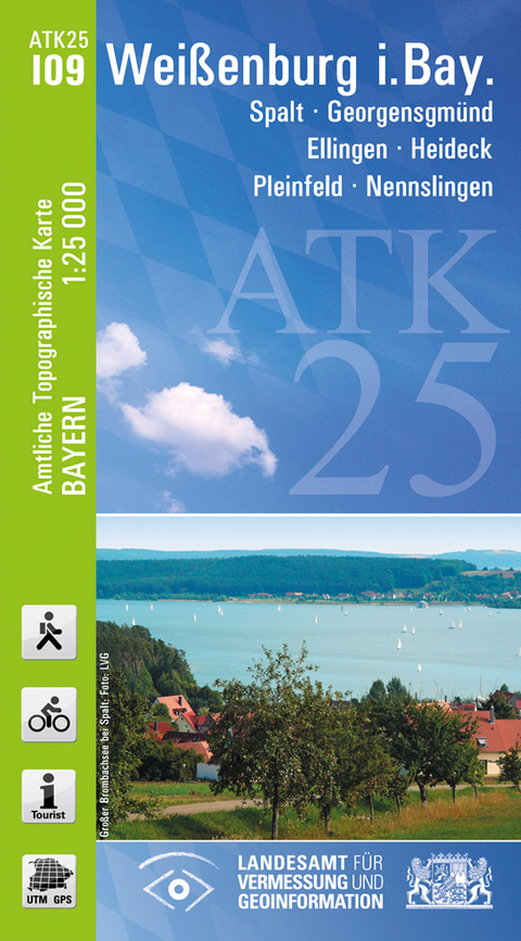 ATK25-I09 Weißenburg i.Bay. (Amtliche Topographische Karte 1:25000) - Breitband und Vermessung Landesamt für Digitalisierung  Bayern