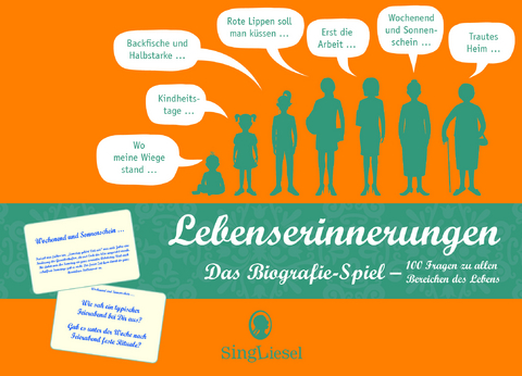 Lebenserinnerungen: Das Erinnerungsspiel. Ein heiter-besinnlich-vergnügliche Kartenspiel mit 100 Fragen zu allen Abschnitten des Lebens. Eine liebevolle Geschenkidee. Nicht nur für Senioren. - Linus Paul