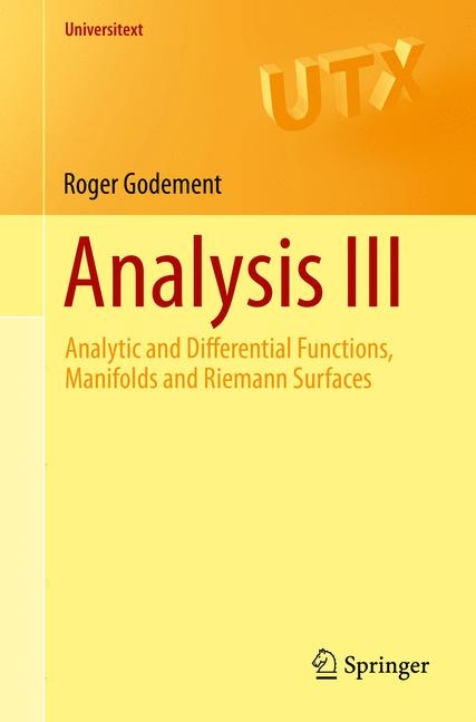 Analysis III - Roger Godement