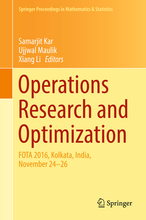 Operations Research and Optimization - 