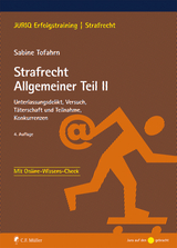 Strafrecht Allgemeiner Teil II - Sabine Tofahrn