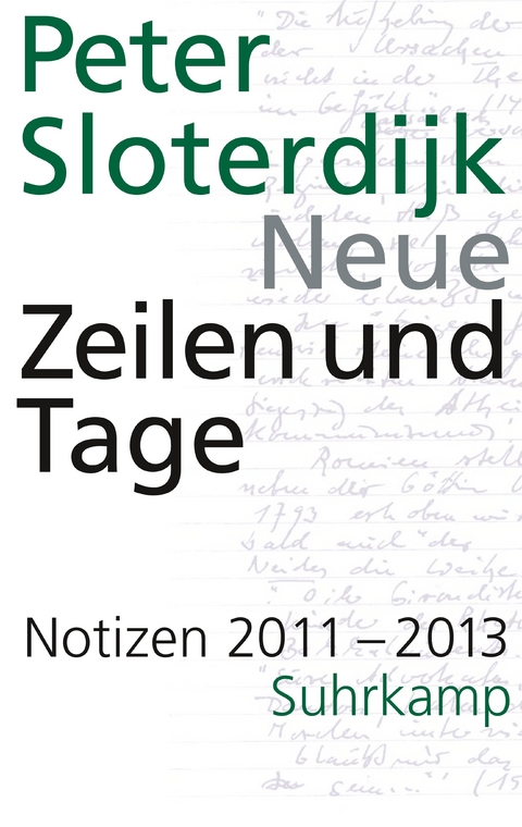 Neue Zeilen und Tage - Peter Sloterdijk