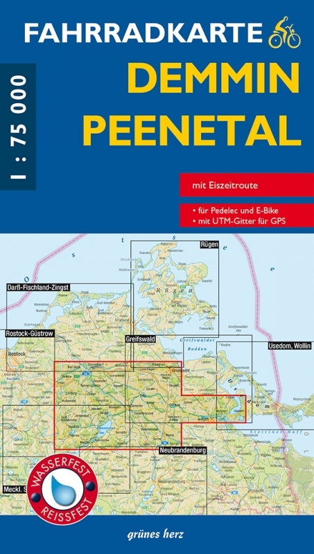 Fahrradkarte Demmin, Peenetal - 