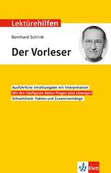 Klett Lektürehilfen Bernhard Schlink, Der Vorleser - Hans-Peter Reisner