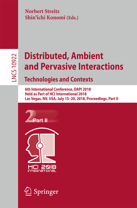 Distributed, Ambient and Pervasive Interactions: Technologies and Contexts - 