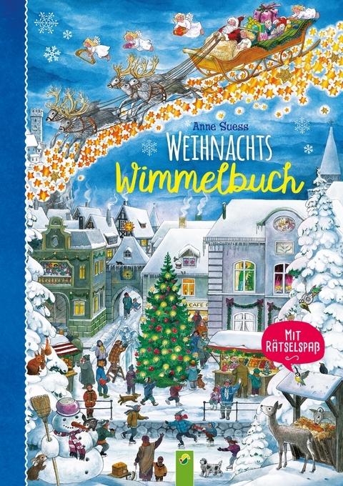 Weihnachtswimmelbuch. Mit Rätselspaß. Liebevoll illustriertes Bilderbuch von Anne Suess