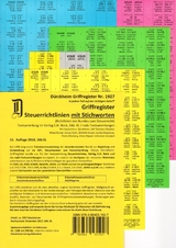 STEUERRICHTLINIEN Dürckheim-Griffregister Nr. 1927 (2018/166. EL) mit Stichworten aus der Gesetzesüberschrift - Glaubitz, Thorsten; Dürckheim, Constantin