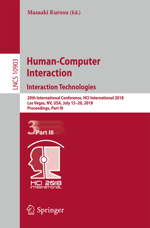 Human-Computer Interaction. Interaction Technologies - 