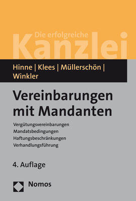 Vereinbarungen mit Mandanten - Dirk Hinne, Hans Klees, Albrecht Müllerschön, Klaus Winkler