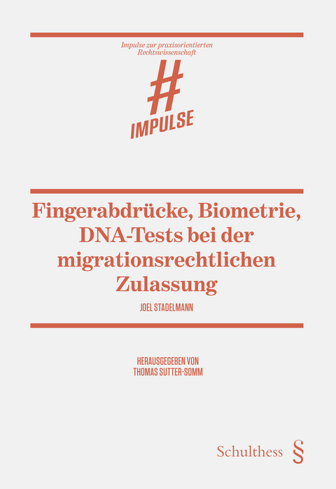 Fingerabdrücke, Biometrie, DNA-Tests - Joel Stadelmann