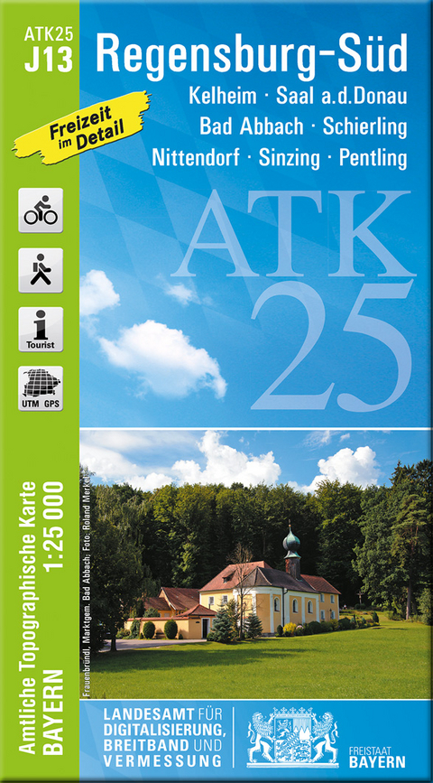 ATK25-J13 Regensburg-Süd (Amtliche Topographische Karte 1:25000)