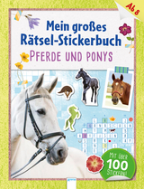 Mein großes Rätsel-Stickerbuch. Pferde und Ponys -  Deike Press