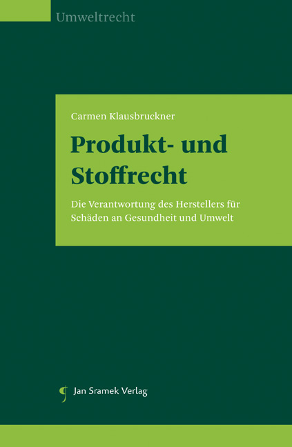 Produkt- und Stoffrecht - Carmen Klausbruckner