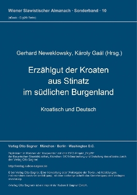 Erzählgut der Kroaten aus Stinatz im südlichen Burgenland - 